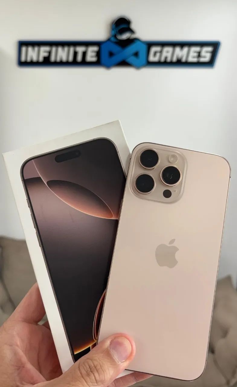 iPhone 16 Pro Max 256GB em perfeito estado! Bateria 100%! Ainda na