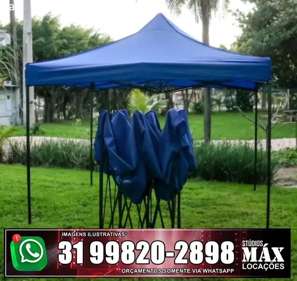 Locação de Tendas Portáteis para sol e chuvas leves - Foto 3