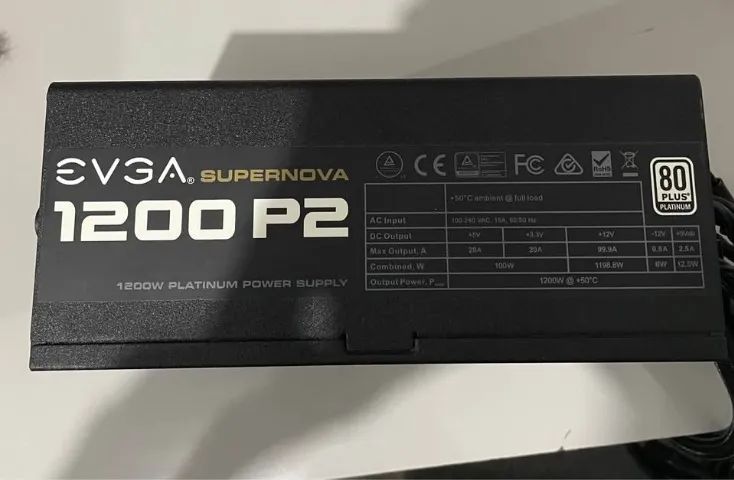 Fonte Evga 1200w Supernova P2 80 Plus Platinum Full Modular