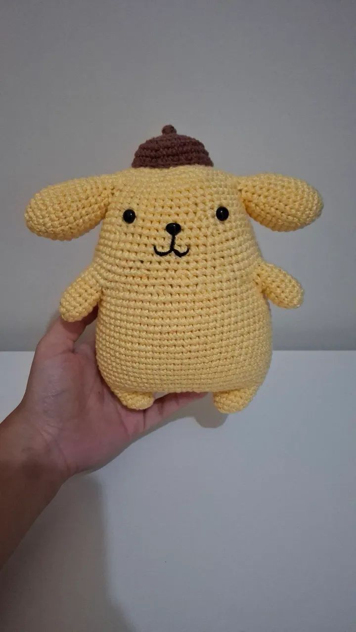 Pompompurin amigurimi de crochê 
