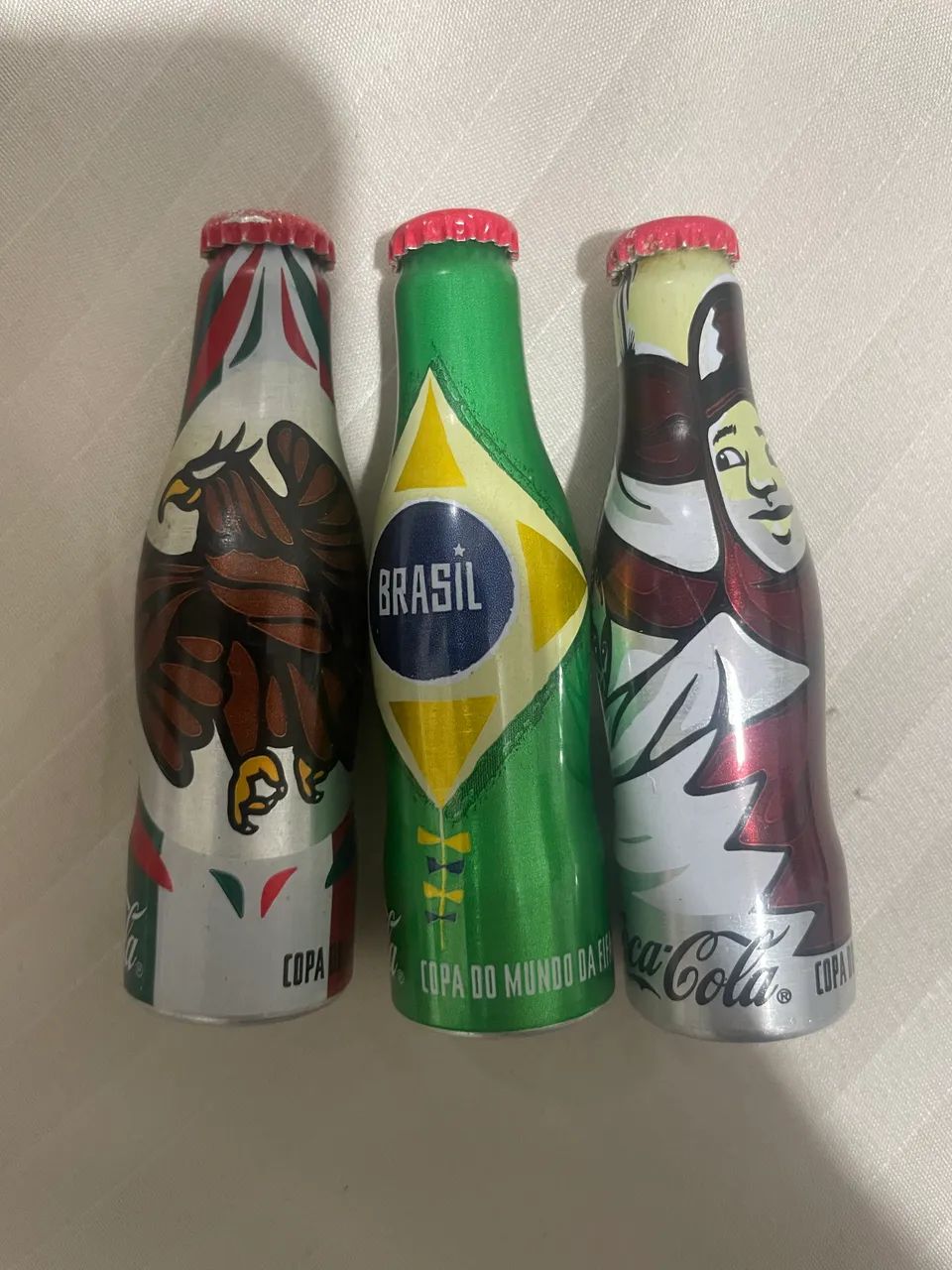 3 mini garrafinhas Coca Cola Copa 2014 - Foto 3
