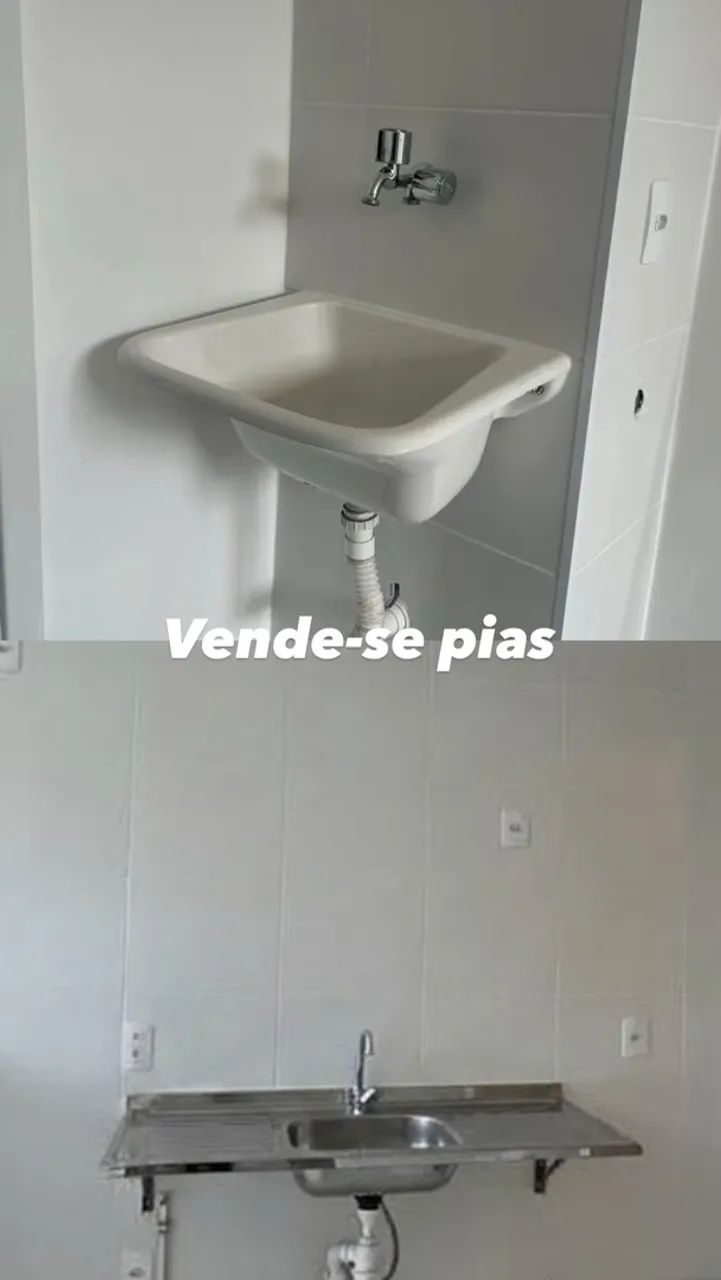 Pia cozinha e lavatório 