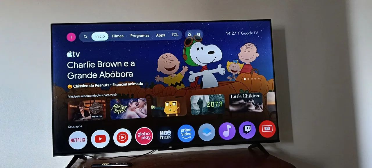 Tv 55 polegadas 4k semi nova TCL 