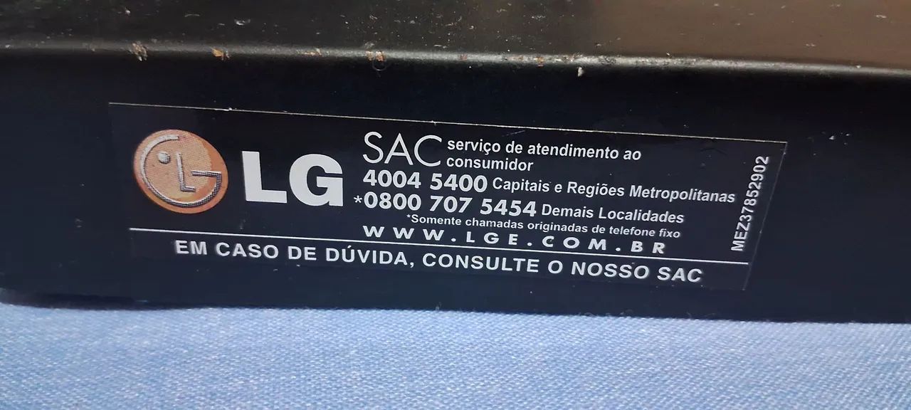 DVD PLAYER LG TUDO FUNCIONANDO PERFEITAMENTE (com entrada p/ microfone) - Foto 3