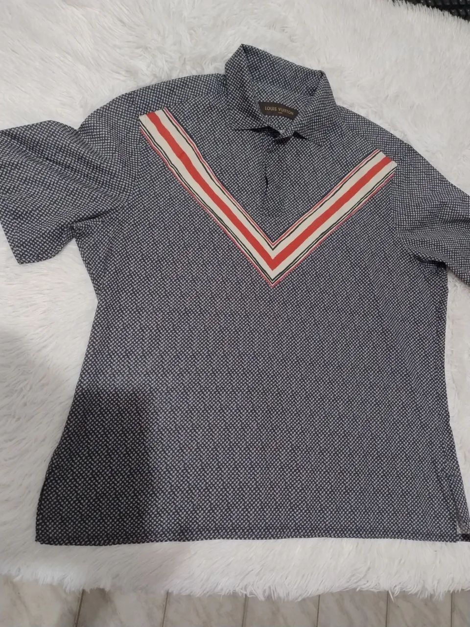 Camisa Louis Vuitton Masculina Estampada XGG  - Foto 2