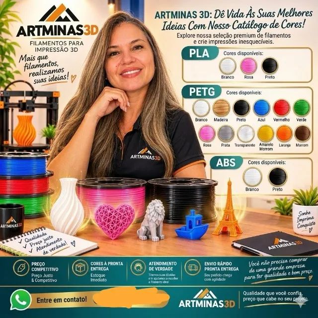 FILAMENTOS PARA IMPRESSORA 3D - Foto 3