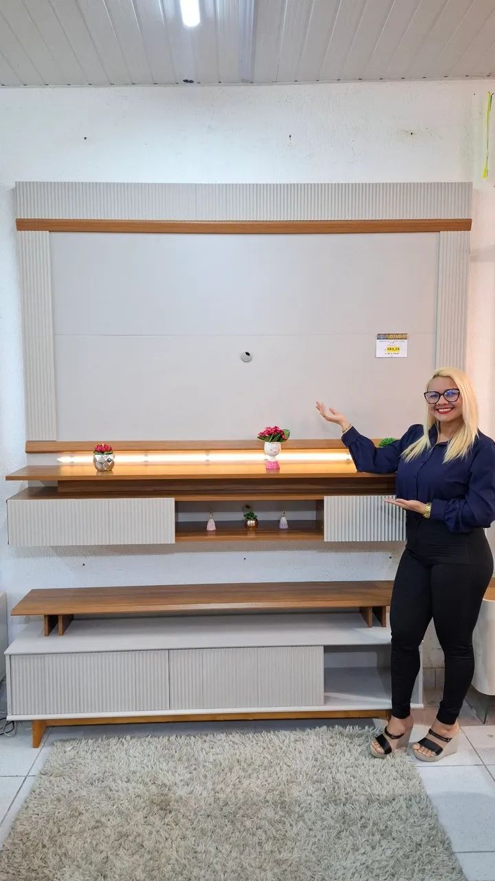 Painel para TV até 75P 100%MDF