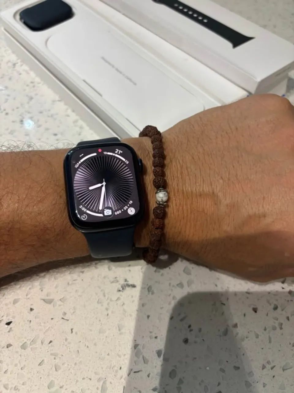 Apple Watch Series 9 45mm - Caixas e Acessórios - Impecável! - Foto 5
