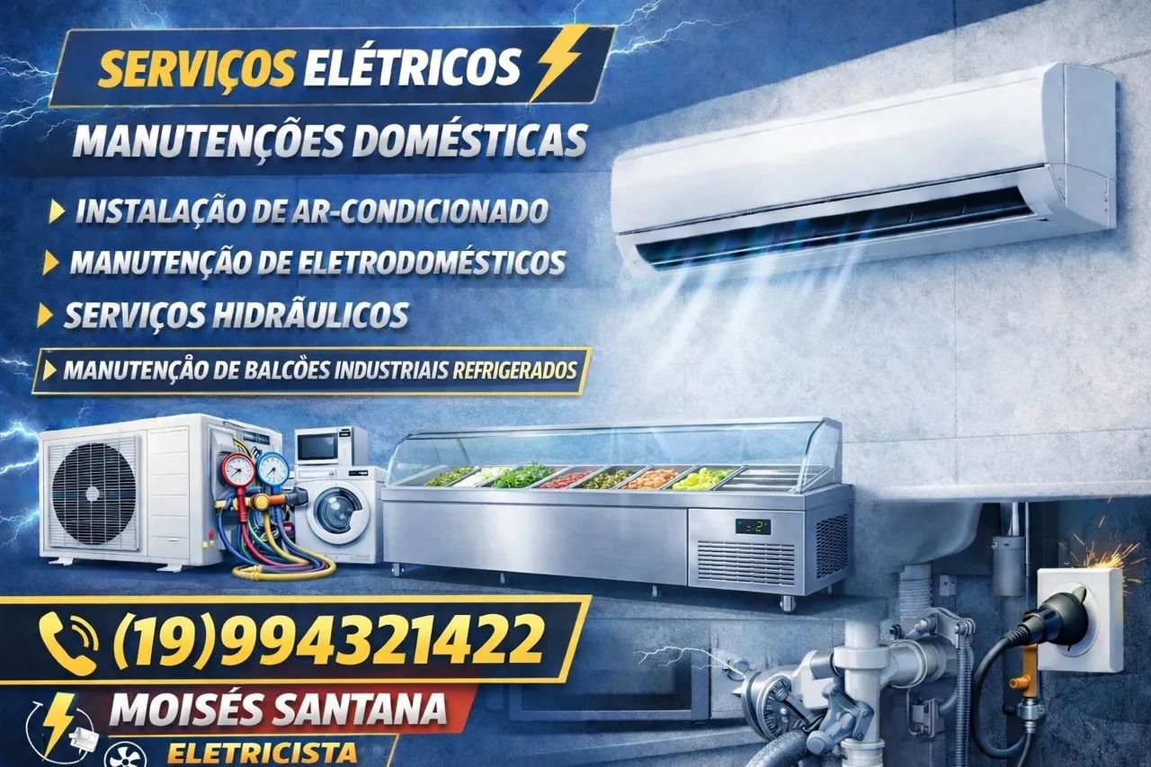 Instalação ar condicionado e manutenção em equipamentos 