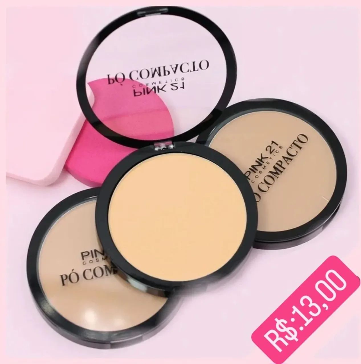 Pó Compacto Pink 21 - Foto 2