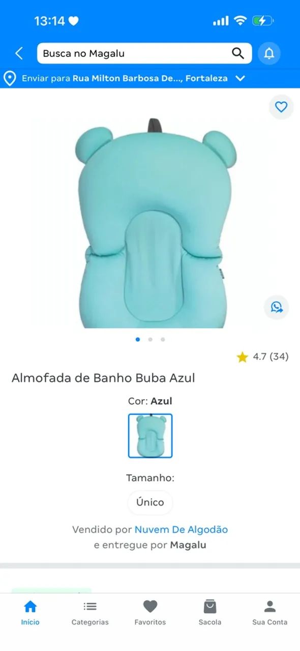 Almofada de banho 