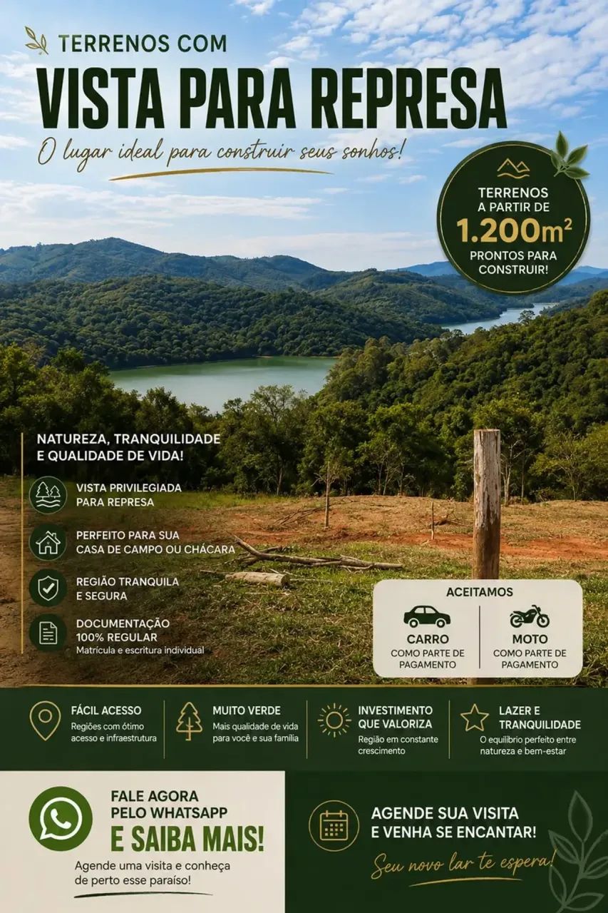 TERRENO AO LADO DA ESTRADA PRINCIPAL / PARCELA EM ATÉ 72X