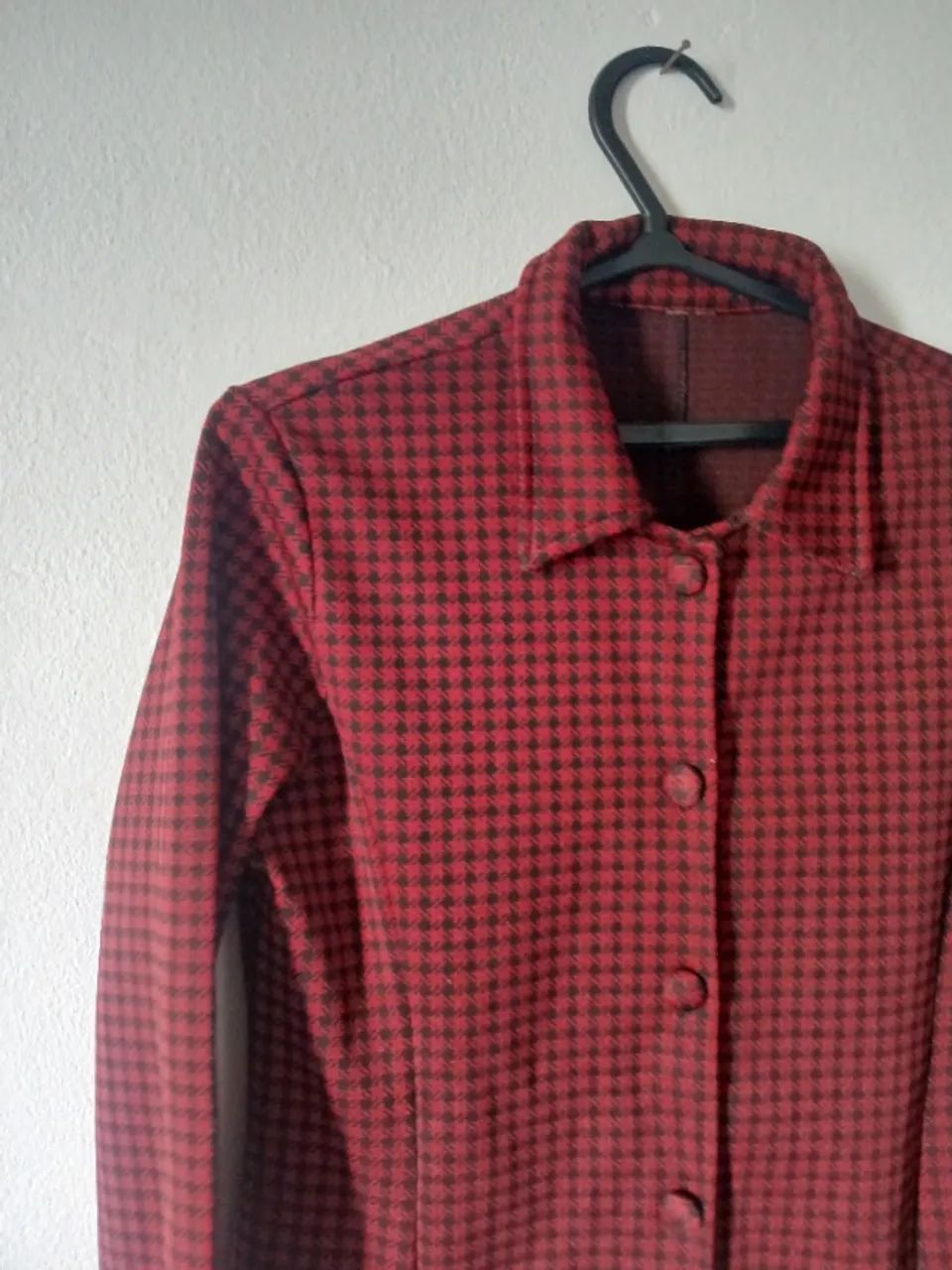 Blazer Xadrez vermelho feminino - Foto 3