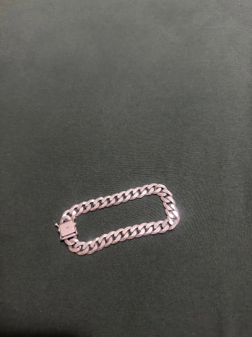 Pulseira masculina de prata 