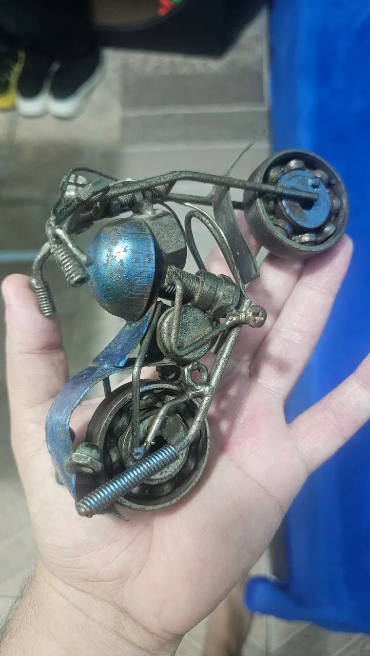 Miniatura moto de ferro - Foto 3
