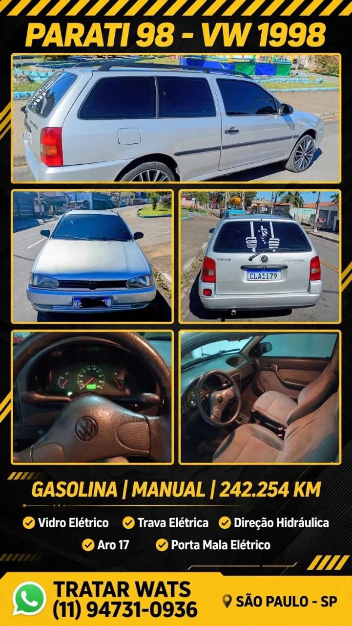 Volkswagen Parati C 1.6/ CL 1.6 MI 2P E 4P 1997