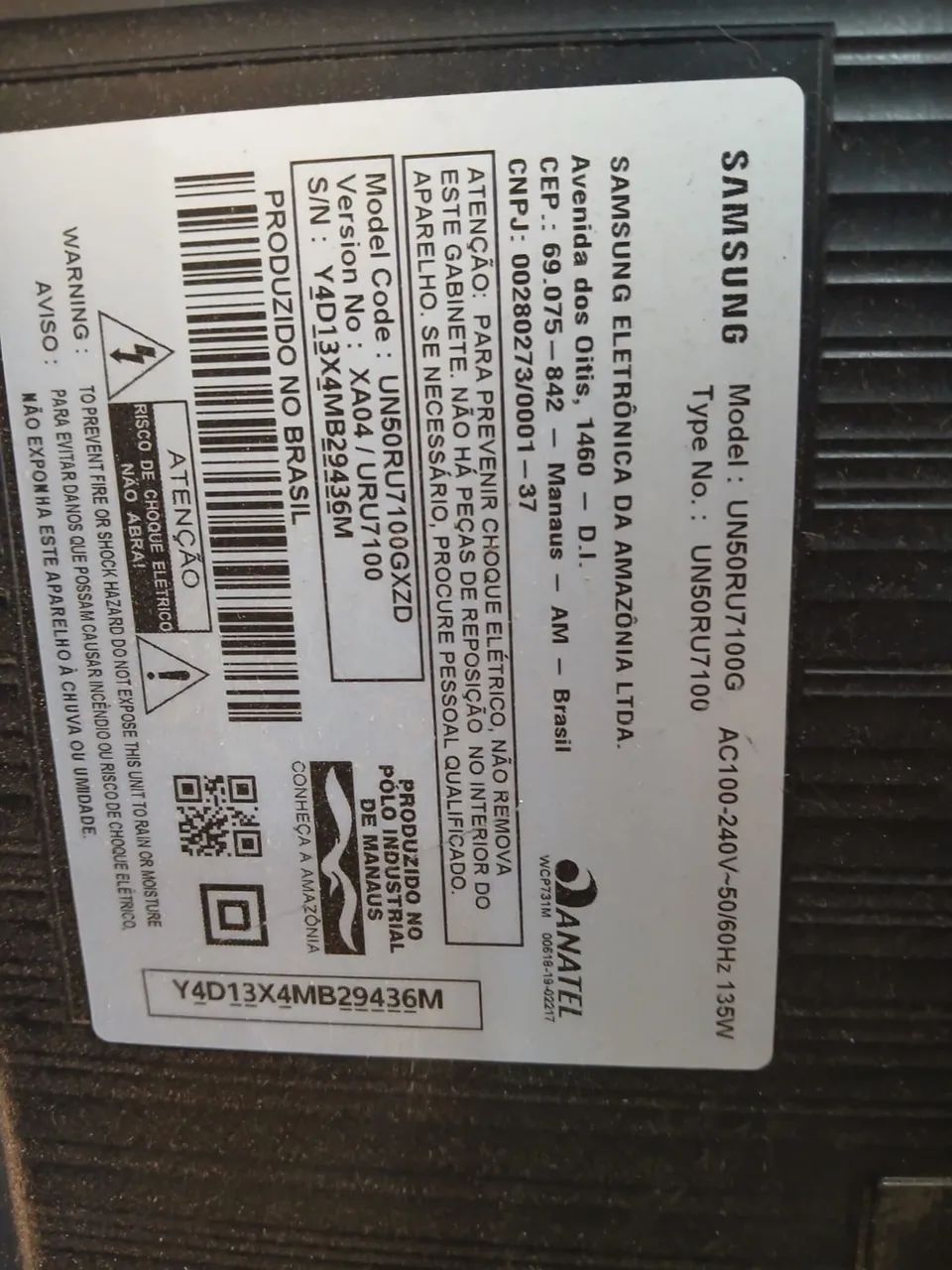 2 Smart TVs Samsung com defeito nas telas  - Foto 2
