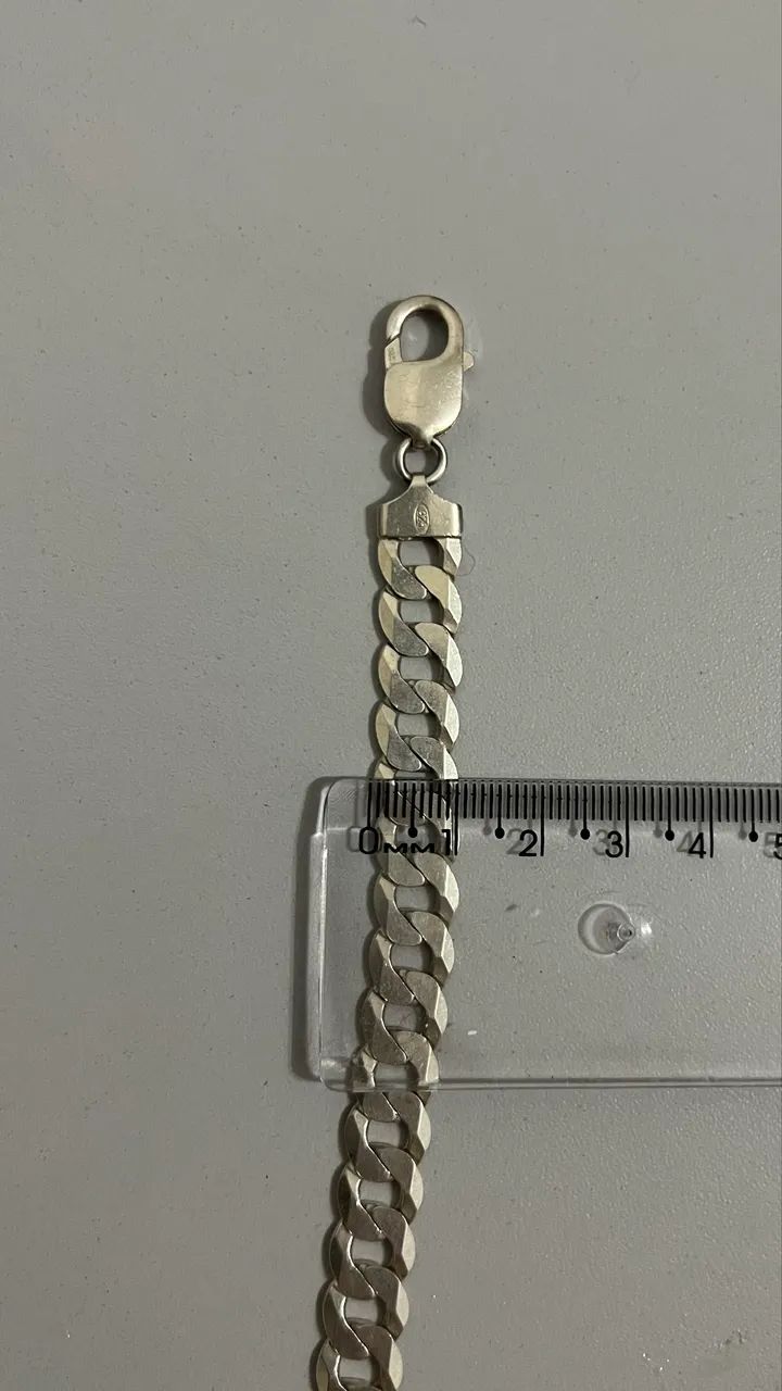 Corrente de prata 925 maciça - 65,7g - Foto 4