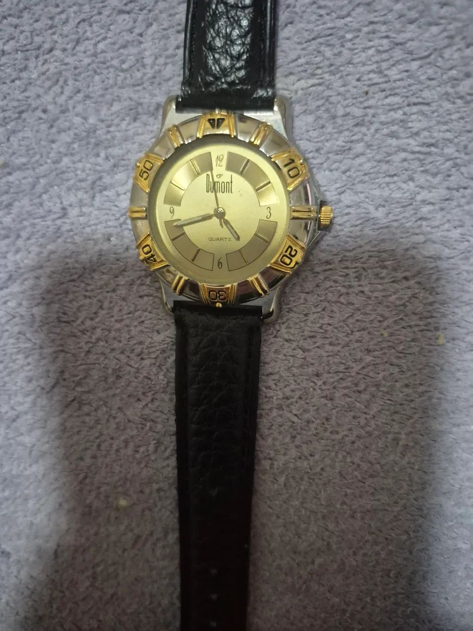 Relogio Dumont em dourado e preto. - Foto 4