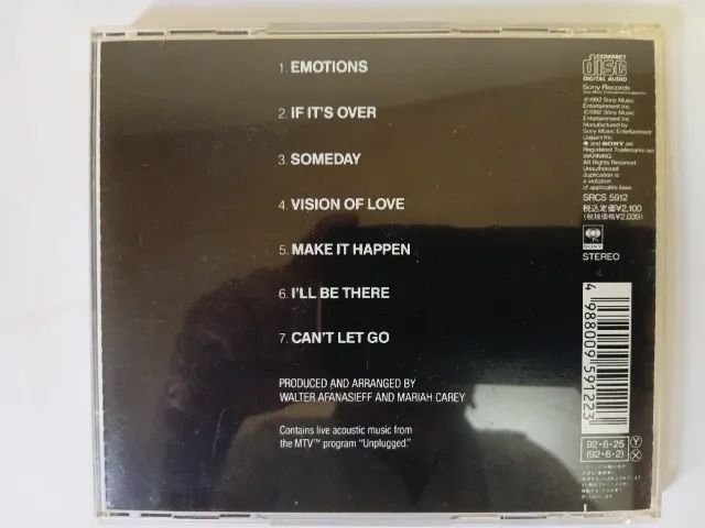 CD - Mariah Carey "MTV Umplugged EP" Importado Usado - Foto 2