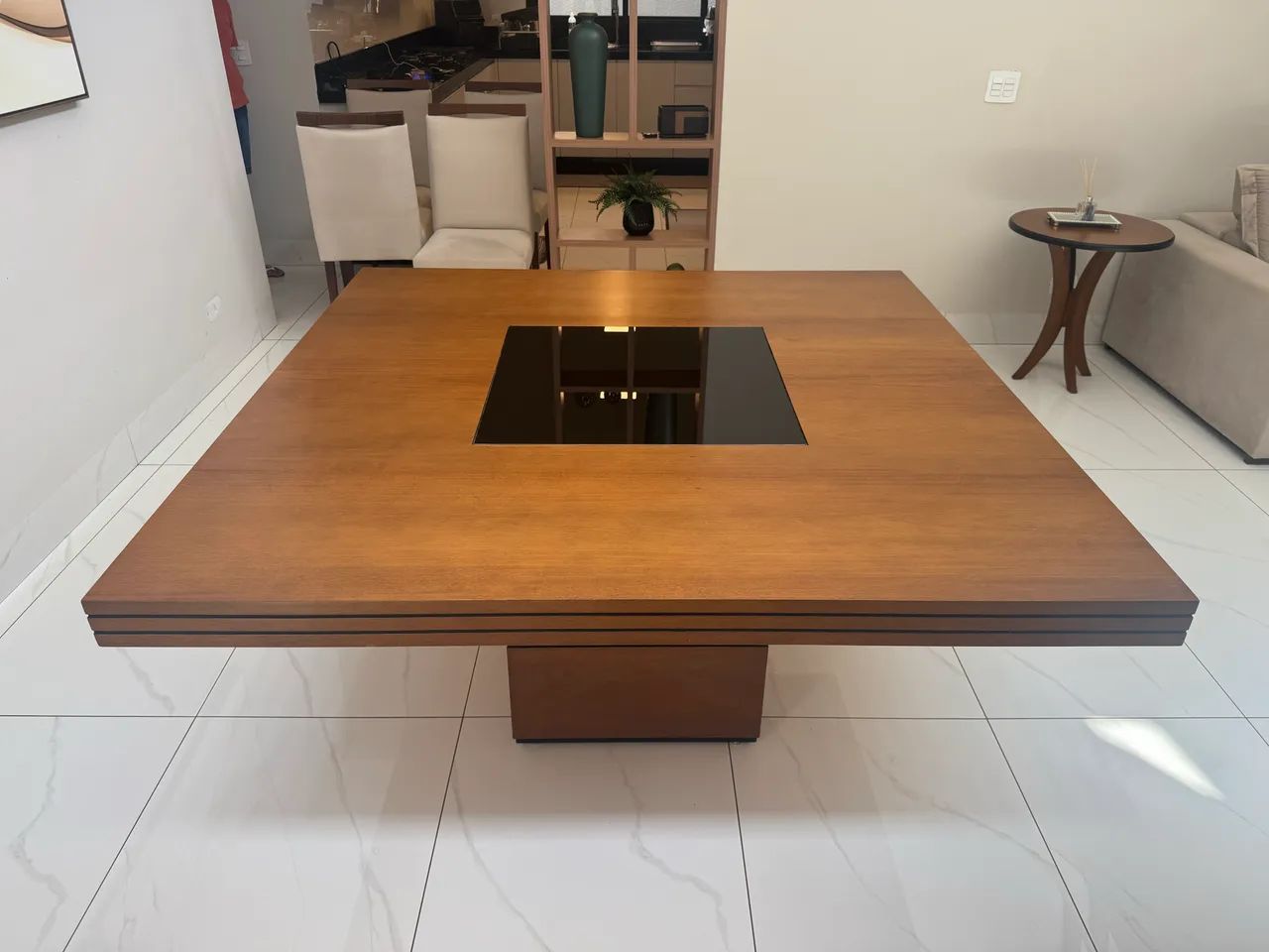 Conjunto Mesa de Madeira e cadeiras offwhite - Foto 5