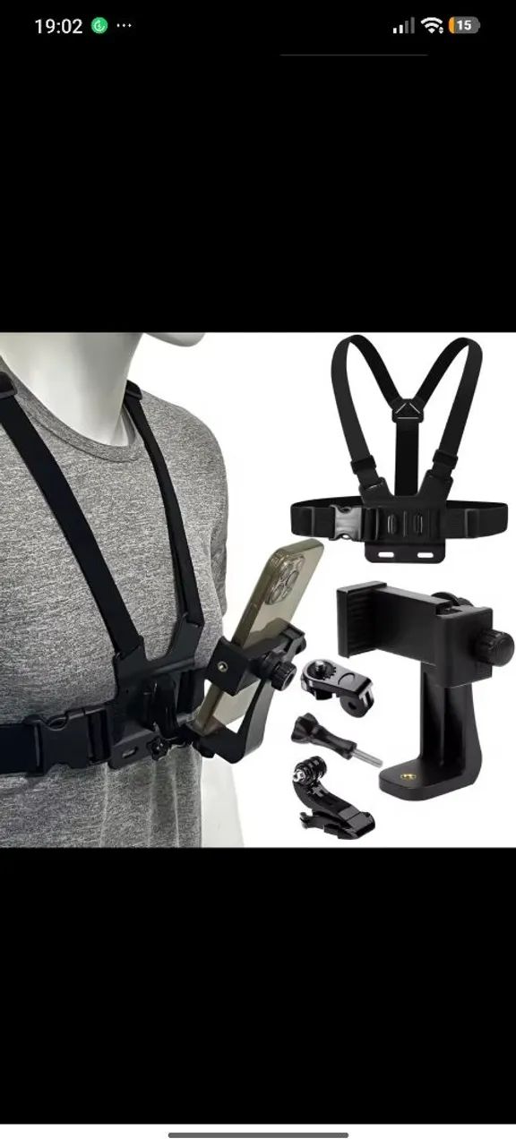 Cinta peitoral pra câmeras Gopro e celular top zero  - Foto 5
