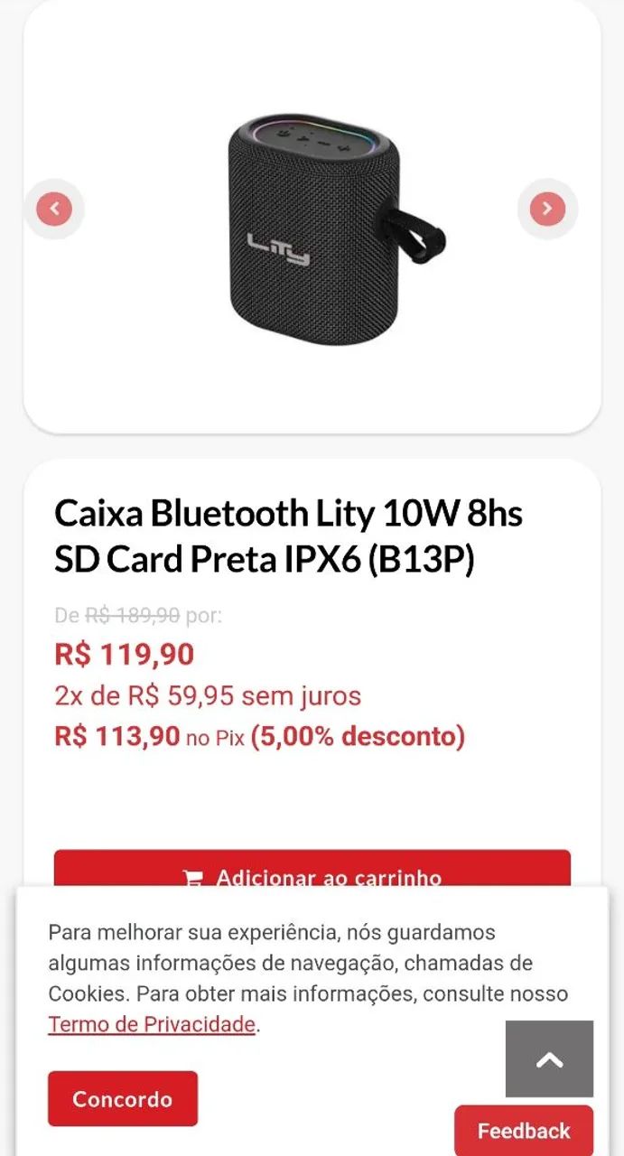 Caixa de som Bluetooth LITY - Foto 2