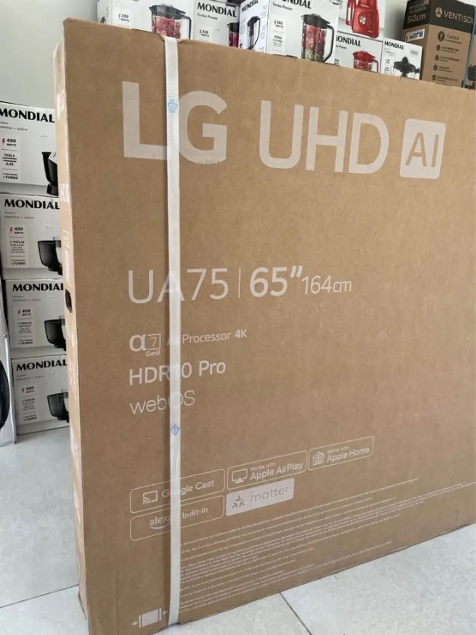 Smart TV LG 65 Polegadas UHD 4K Nova, Lacrada com Nota Fiscal e 1 ano de Garantia - Foto 3