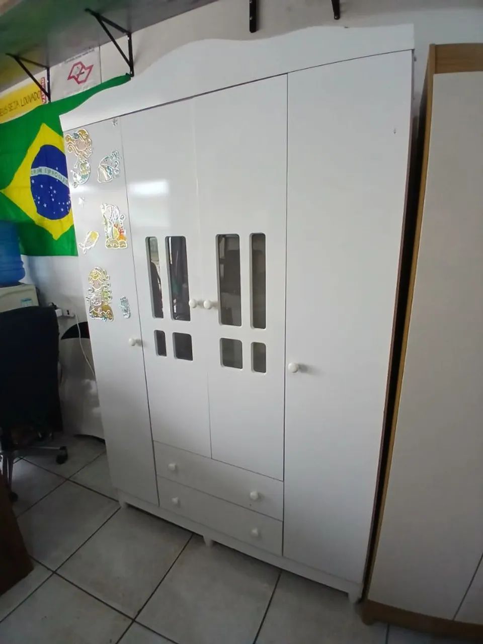 Guarda roupa infantil seminovo conservado  - Foto 3