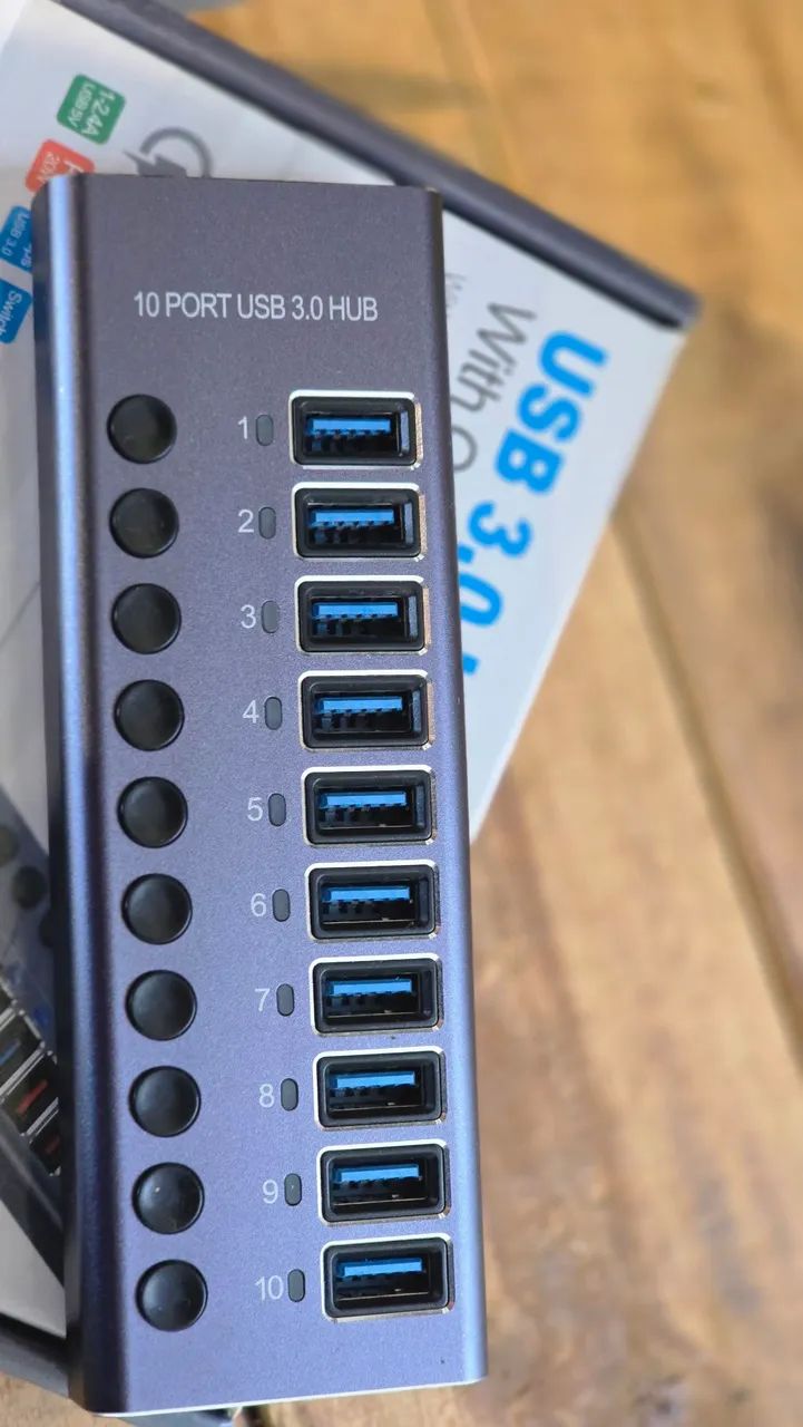 Hub USB 3.0 Quick Charge com múltiplas portas USB - Foto 5