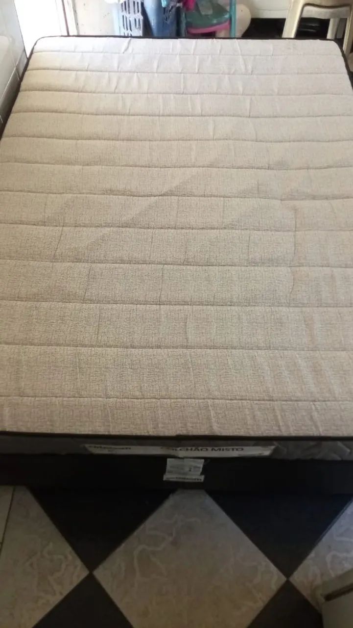 Colchão ORTOBOM D33 + Base ORTOBOM Usado - Foto 4