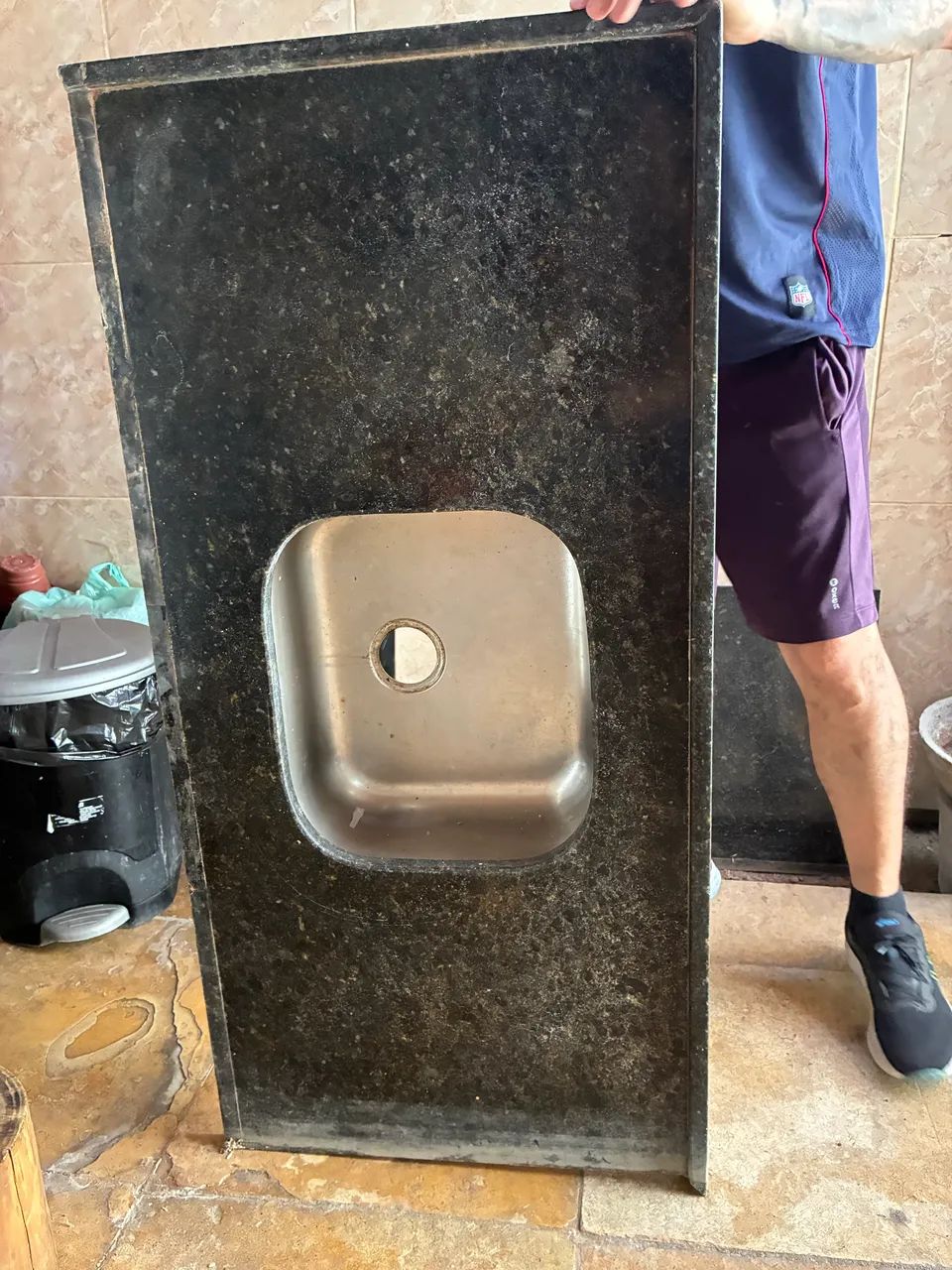 Bancada granito com Cuba