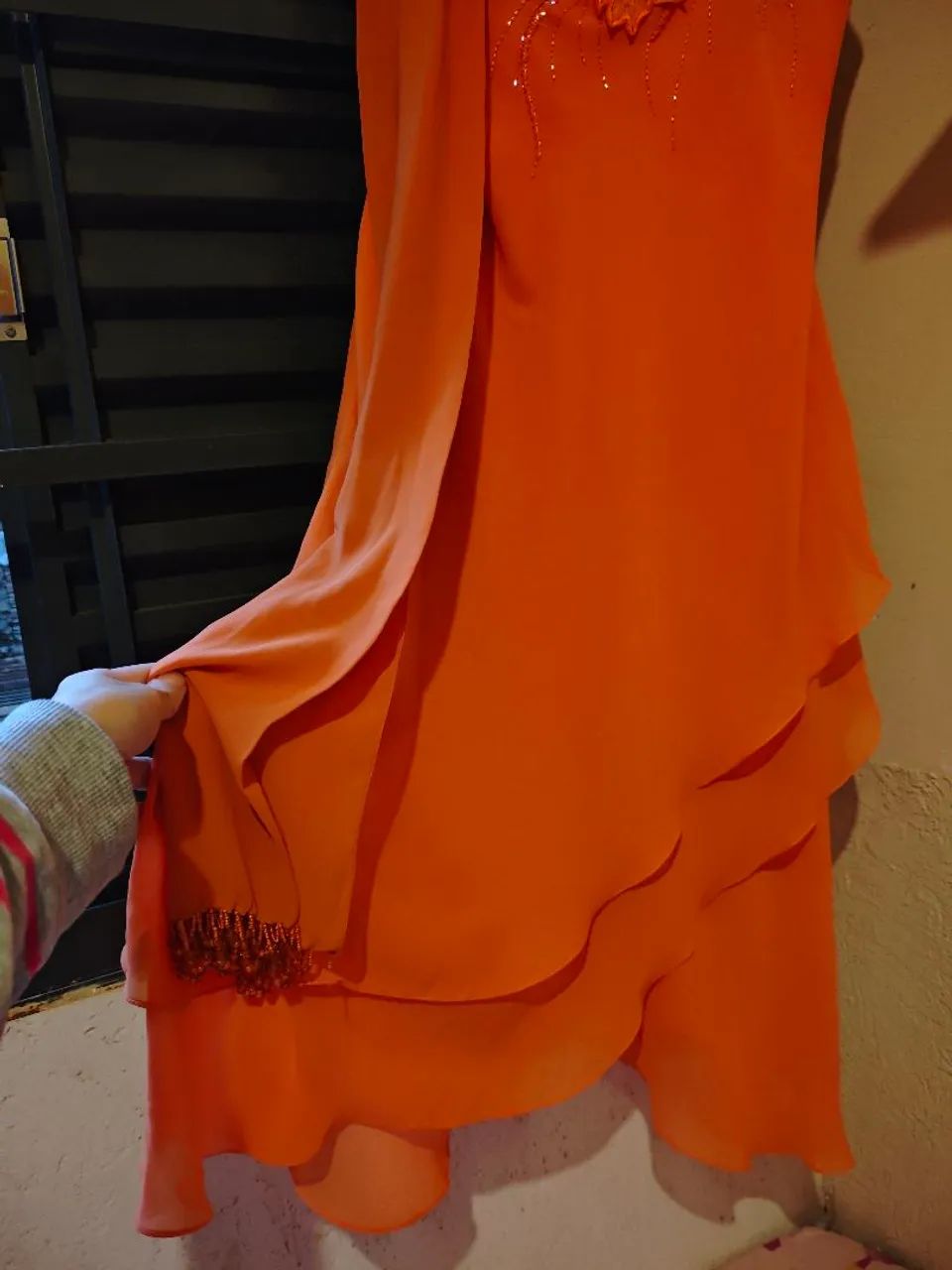 Vestido vintage midi G laranja  - Foto 5
