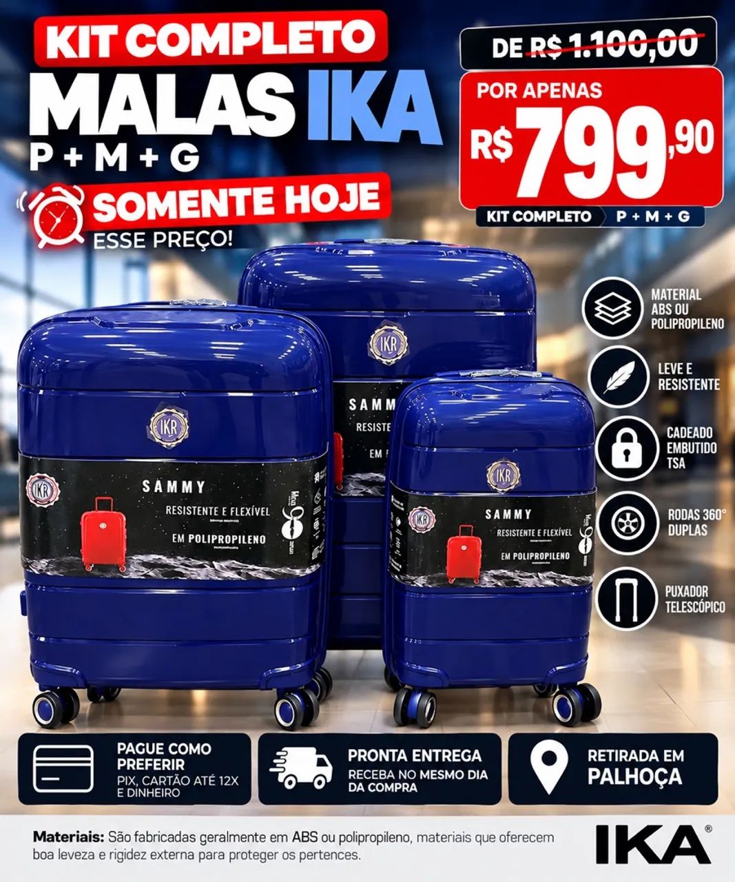 KIT DE MALA COMPLETO IKA 