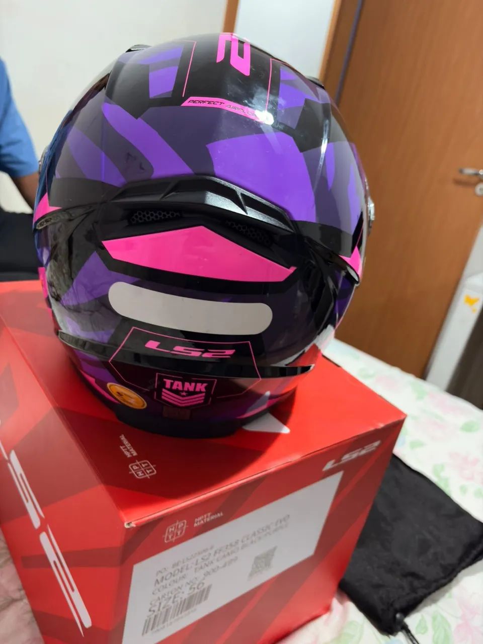 Ls2 tank roxo