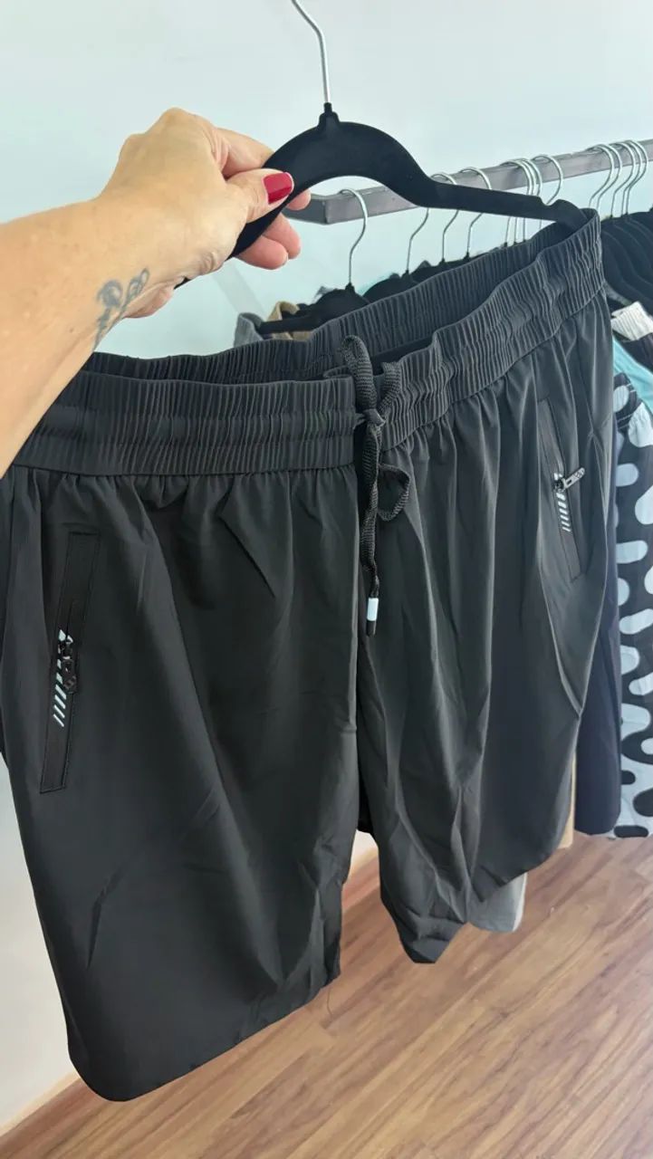 Shorts tecnológicos plus size masculinos - Foto 5