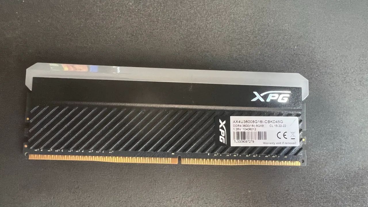 Memória RAM XPG D45G, RGB, 8GB 3600MHz - Foto 2