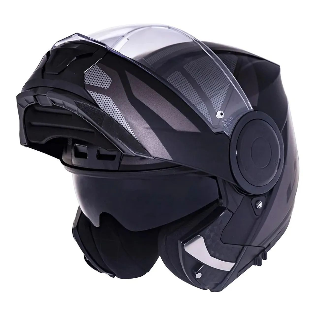 Capacete Ls2 Ff902 Scope Escamoteavel Preto - Foto 2