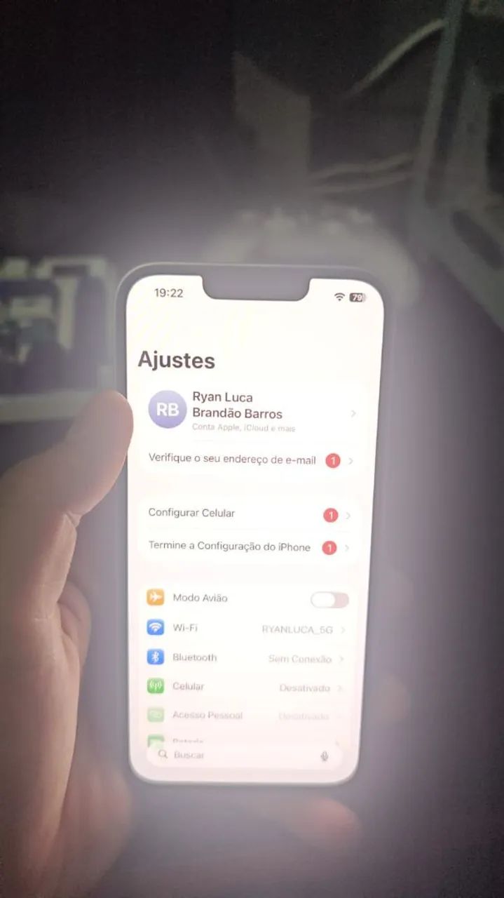 VALOR NEGOCIÁVEL! iPhone 14 seminovo 128gb - Foto 5