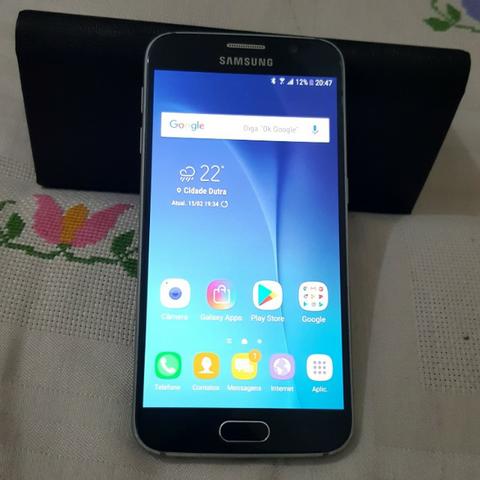 Samsung Galaxy S6 Flat 32gb Azul Escuro Celulares E Telefonia