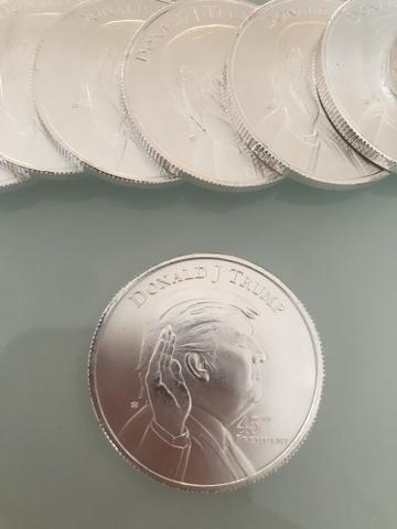 20 moedas de prata 999do Trump 1 onça cada - Foto 4