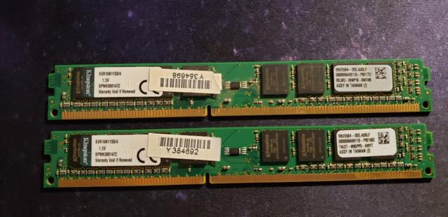 Memórias 8GB Kingston - 2 x 4GB Ddr3 1600MHz desktop - Foto 2