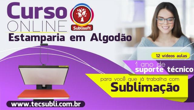 Curso online de como estampar em tecidos escuros