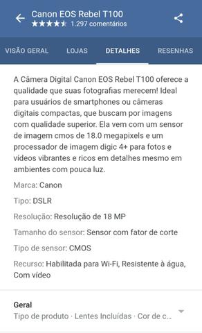 Câmera Canon T100 *Nova - Foto 4
