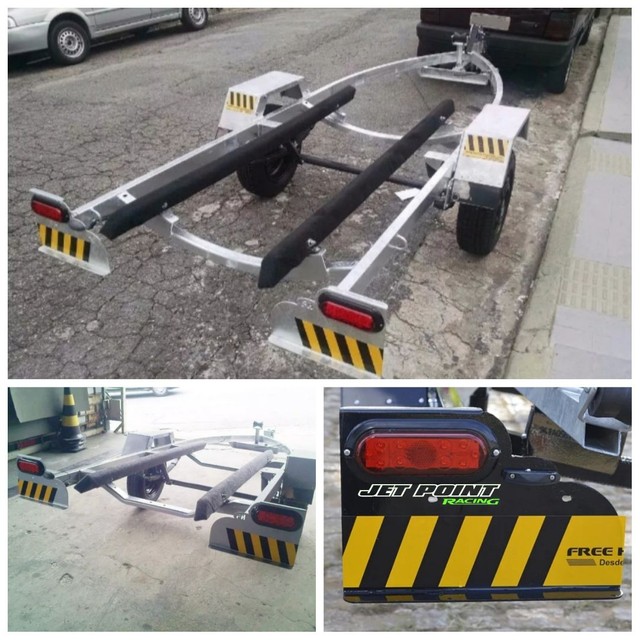 REBOQUE RODOVIARIO PARA JET SKI 2023 OKM, Alumínio, Free Hobby, PARCELAMOS 36x