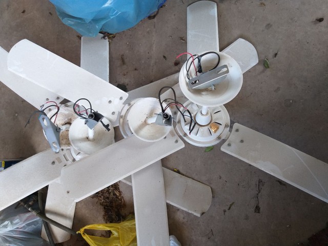 4 ventiladores de teto com suporte de lâmpada  - Foto 3