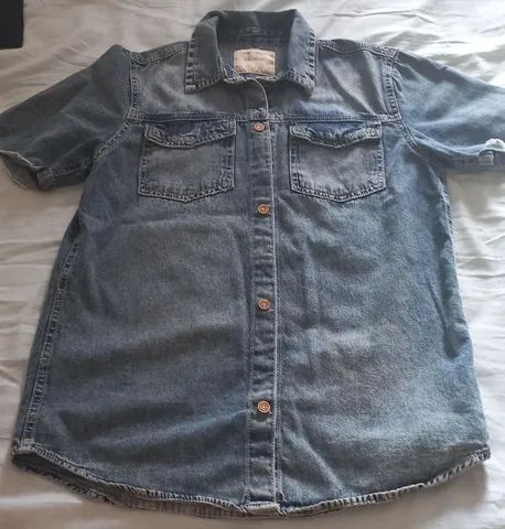 Blusa jeans tamanho 12 anos 