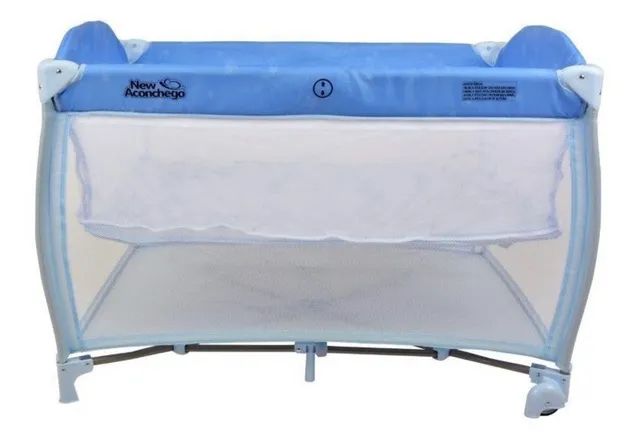 Berço e chiqueirinho portátil New Aconchego Burigotto - Foto 3