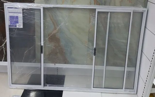 Janela 100x150 4 folhas branca 