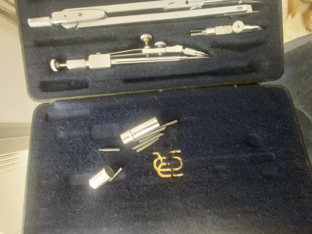 Kit desenho mais compasso alemão O.RICHTER